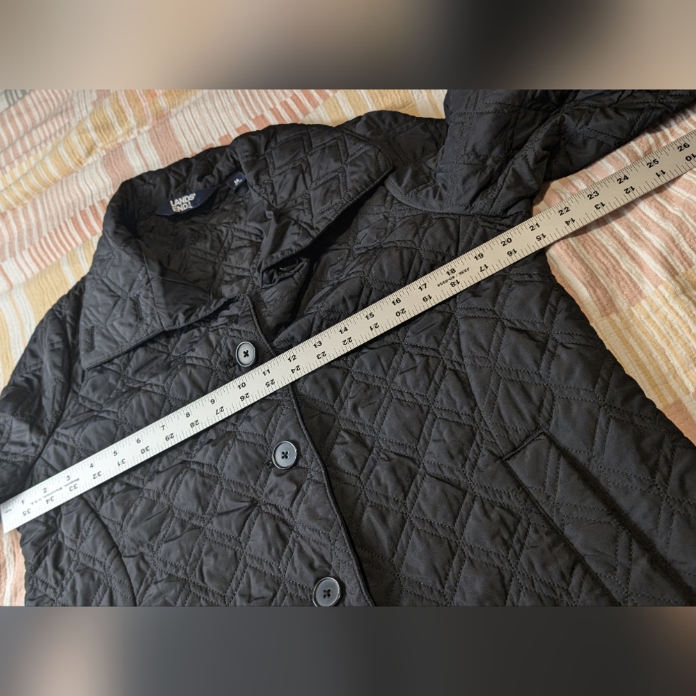 Lands End Medium Quilted Coat - image 3